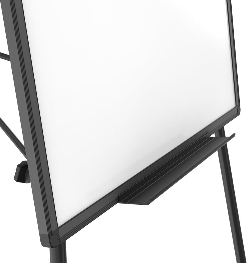 VIZ-PRO Magnetic Whiteboard Easel Black, 36 x 24 Inches, Portable Dry Erase Board Height Adjustable for School Office and Home - Image 6